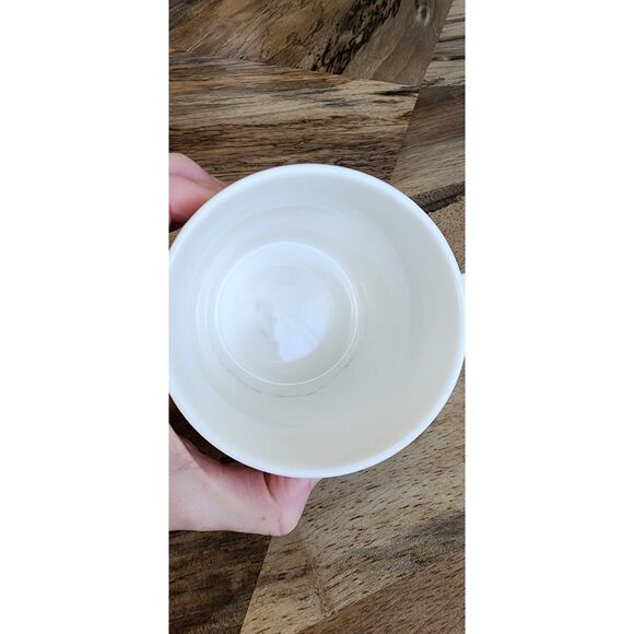 Starbucks 2008 New Bone China White Ceramic Coffee Mug 12 oz - Picture 4 of 4